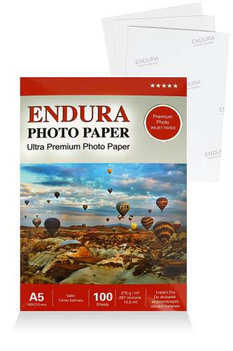 100 Adet Endura 15x21 Photo Paper ParlakGlossy - SatinMat 270gsm Fotoğraf Kağıdı - 0
