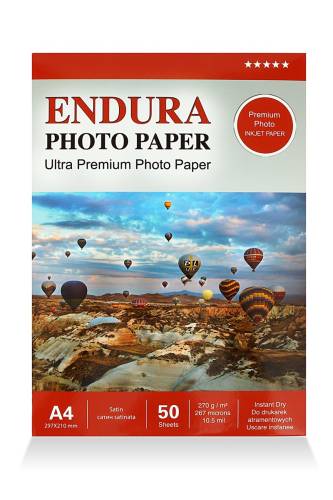 Endura 50 Adet A4 Photo Paper Satin - Mat 270gsm Fotoğraf Kağıdı - 4