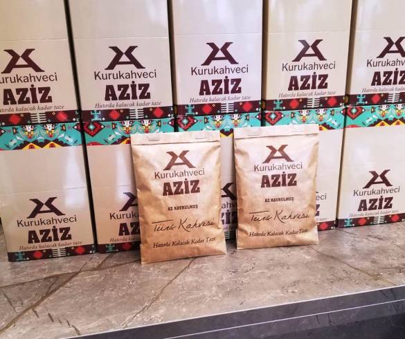 Kurukahveci Aziz Az Kavrulmuş Türk Kahvesi 100 gr. X 10 Adet (1kg) - 6